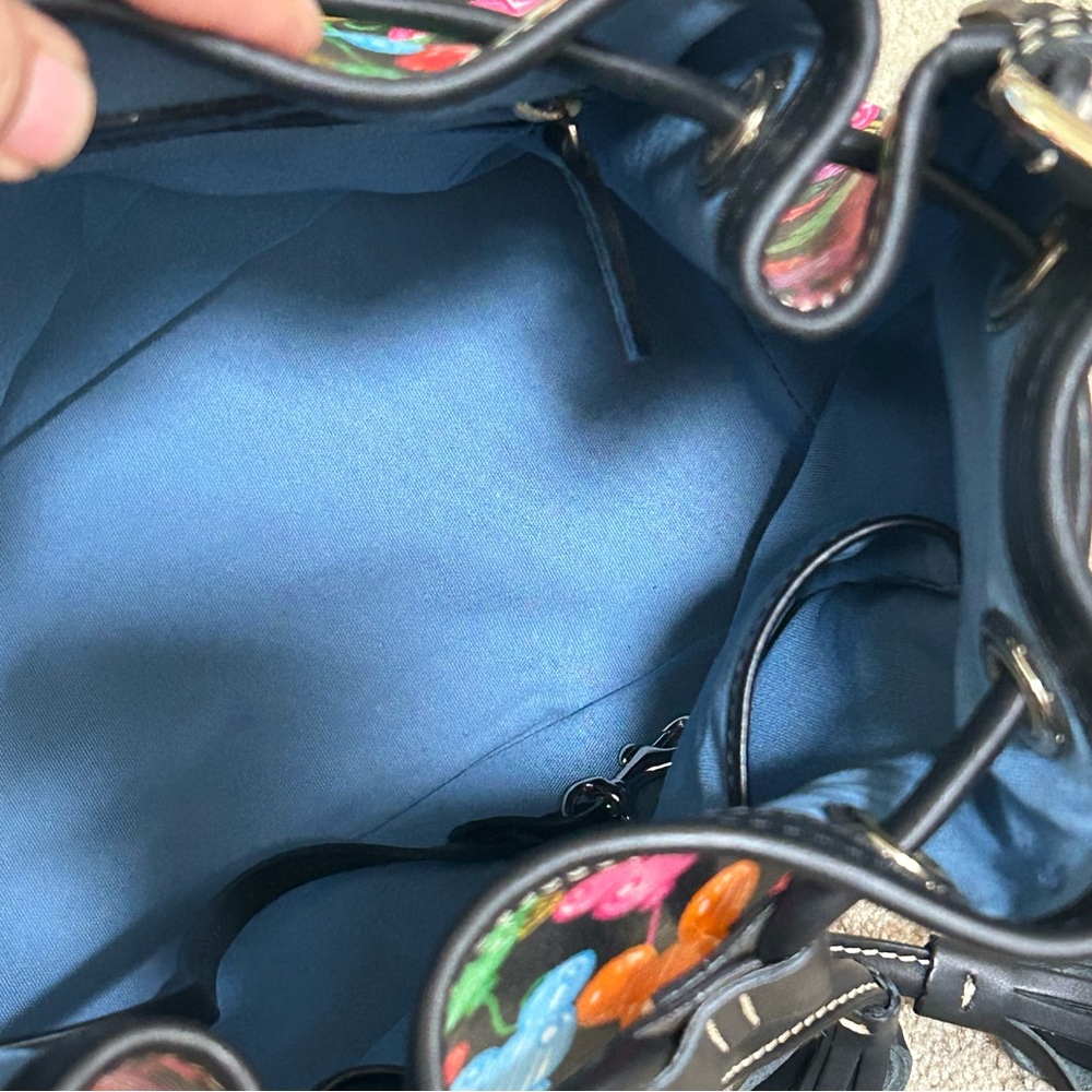 Dooney & Bourke Disney Parks Mickey Ballloons Anniversary Drawstring Purse Bag - Picture 8 of 11